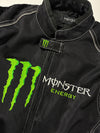 Monster Energy Black & Neon Green Mesh Biker Jacket Paded (L)