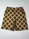 Vintage Nike Brown Plaid Dri-Fit Tennis Shorts (W:38) (L:25.5)