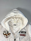 Jeep Quilted Patchwork Hooded Jacket – (S)