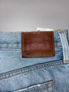 Vintage Levi’s 501 T Tapered Light Wash Distressed Ripped Jeans (W:33) (L:37)