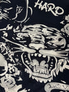 Ed Hardy Tattoo Graphic Print Crewneck Sweatshirt – Black/Cream (L)