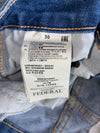 Federal Maestro Distressed Denim Shorts (W:30) (L:19)