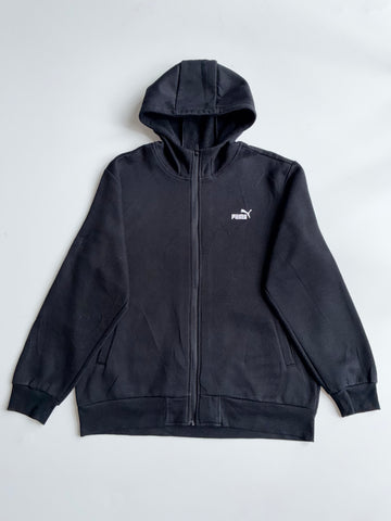 Puma Black Fleece Zip Up Hoodie (2XL)