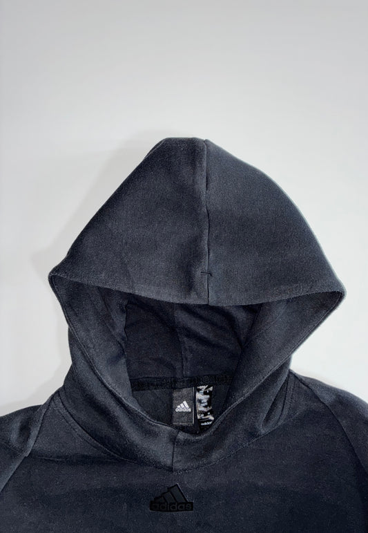 Adidas Pullover Hoodie – Black, Small Logo (S)
