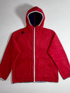 Descente Map-Print Hooded Fleece Zip Jacket (XL)
