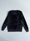 Applerind Fuzzy Fleece Crewneck Sweatshirt – Black (M)