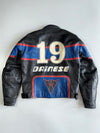 Dainese USA Classic Racing Leather Moto Jacket Number 19 (Paded)(M)