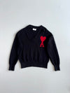 AMI Paris Ami de Coeur V-Neck Wool Sweater (M/L)