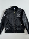 MLB New York Yankees Black Camo-Lined Bomber Jacket (2XL)