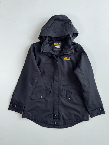 Jack Wolfskin Black Hooded Parka Jacket  Women’s  (M)