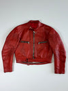 Harro Vintage Red Genuine Leather Café Racer Jacket (S)