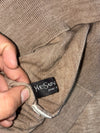 Vintage Yves Saint Laurent Pour Homme Beige Fine Knit Mock Neck Sweater (M)