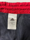 Vintage Adidas Navy Windbreaker Track Pants with Red Lining (W:32) (L:42)