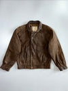 Members Only Premium Original Suede Leather Jacket (L)