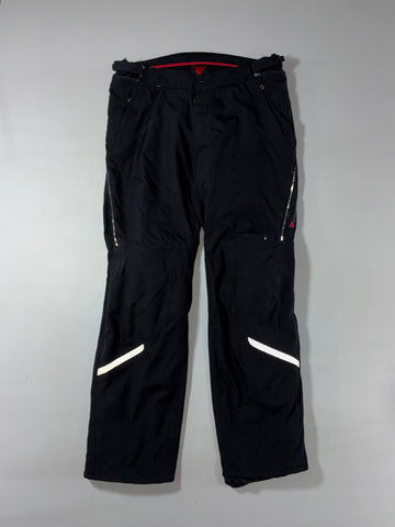 Dainese Black Motorcycle Riding Pants – Reflective Panels Knee Paded (W:40) (L:43)