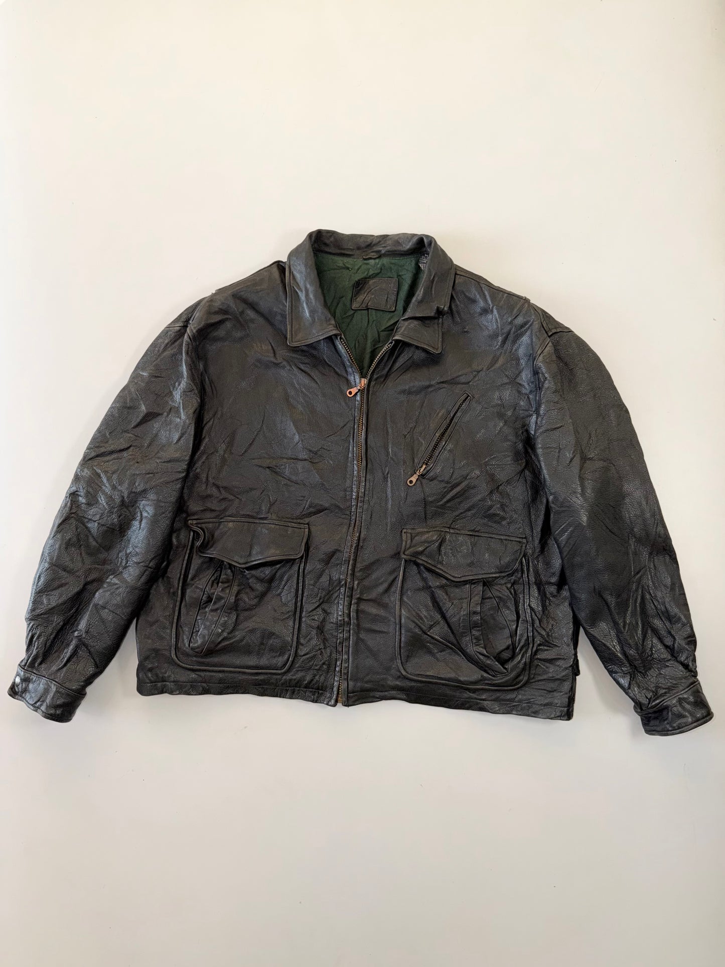 !                Ultra Premium Original Leather Jacket (RARE) (2XL/3XL)