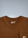 Carhartt Loose Fit Heavyweight Pocket T-Shirt | Brown Short Sleeve Workwear Tee (L)