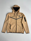 Nike Tech Fleece FC Barcelona Full-Zip Hoodie – Tan/Black  (XXL)