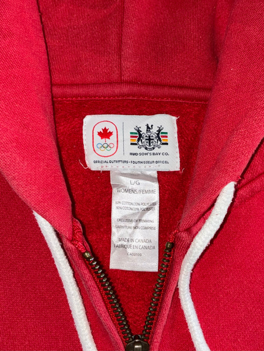Team Canada Olympic Red Zip Hoodie (M/L)
