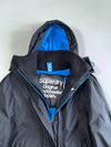 Superdry Original Windcheater Black Blue Fleece Lined Jacket (S)