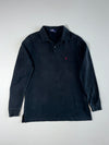 Vintage Polo 100% Cotton Long Sleeve Pique Polo Shirt – (L)