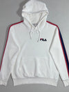 Fila Stile Sportivo Italiano Taped Sleeve Hoodie – White/Red/Navy (L)