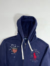 Polo Ralph Lauren Graphic Hoodie Navy, Military Crest Zip-Up (XL)