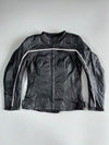 Vintage Torque’s Original Pure Leather Racing Jacket with Reflective Strip (Paded)(M)