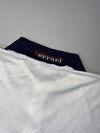 Vintage Ferrari White Pocket Polo with Logo Collar (XL)
