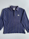 Adidas | Navy Striped Rugby Polo | (L)