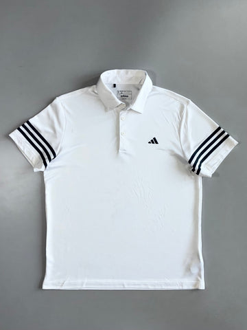 Adidas Core 3-Stripe Performance Polo T-Shirt (M)