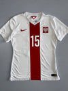 Nike | Poland National Team Home Football Jersey #15 | White & Red (XS)
