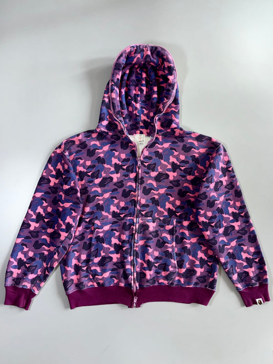 A Bathing Ape Full-Send Camo Zip Hoodie (M)