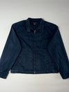 Vintage Guess Made in Hong Kong Navy Cotton Zip Harrington Jacket (L)