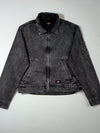 Dickies Washed Black Duck Canvas Cropped Work Jacket (M)