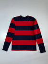Abercrombie & Fitch Navy & Red Striped Muscle Long Sleeve Shirt (XL)