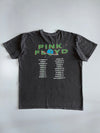 Pink Floyd | Official “Wish You Were Here” Planet Graphic Tee | Washed Charcoal (XL)