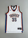 Adidas NBA Oklahoma City Thunder Kevin Durant #35 Swingman Jersey White (M)