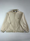 Izod Lacoste Plaid-Lined Harrington Jacket Tan/Khaki  (L/XL)