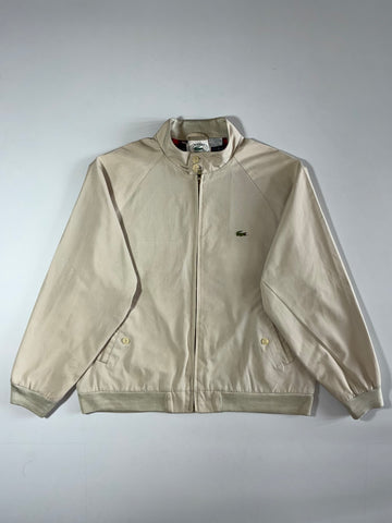 Izod Lacoste Plaid-Lined Harrington Jacket Tan/Khaki  (L/XL)
