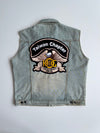 H.O.G. Taiwan Chapter Harley Owners Group Embroidered Denim Biker Vest  (XL)