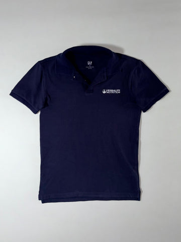 Gap x Herbalife Nutrition Navy Polo – Stretch Pique, (S)