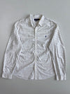 Polo Ralph Lauren | White Navy Windowpane Check Slim Fit Shirt (Xl)