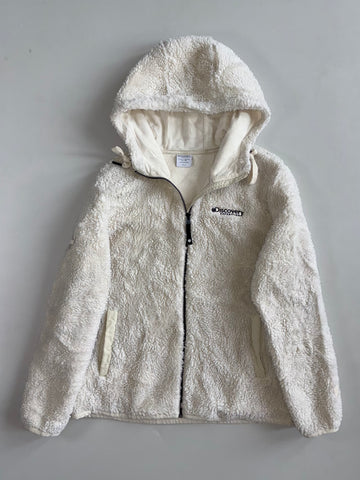 Discovery Expedition Cream Sherpa Hooded Zip Jacket (S)