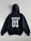 Fruit of the Loom Black Blank Hoodie (M)