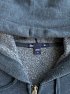 Gap Heather Navy Arch Logo Zip-Up Hoodie (XL)