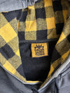 Y2K Dada Skate Team Supreme Crown Logo Hoodie with Buffalo Plaid Hood(XL)