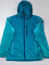 Vintage Millet Teal Blue Hooded Windbreaker Jacket (M)