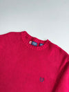 Chaps Red Cotton Knit Crewneck Sweater – (XL)