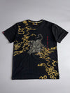 Polo Smart | Black Samurai Tiger Graphic Tee (L)